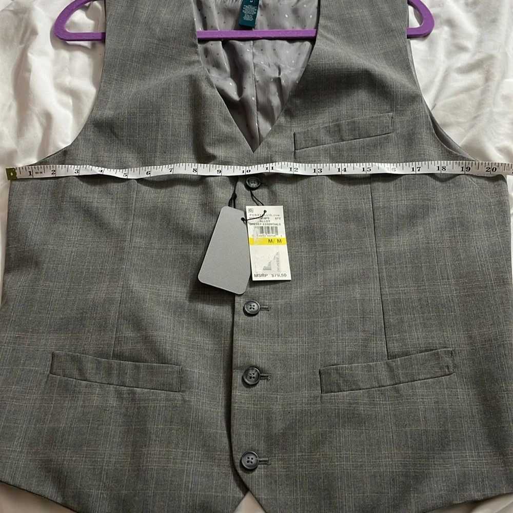 NWT Perry Ellis Gray Suit Vest